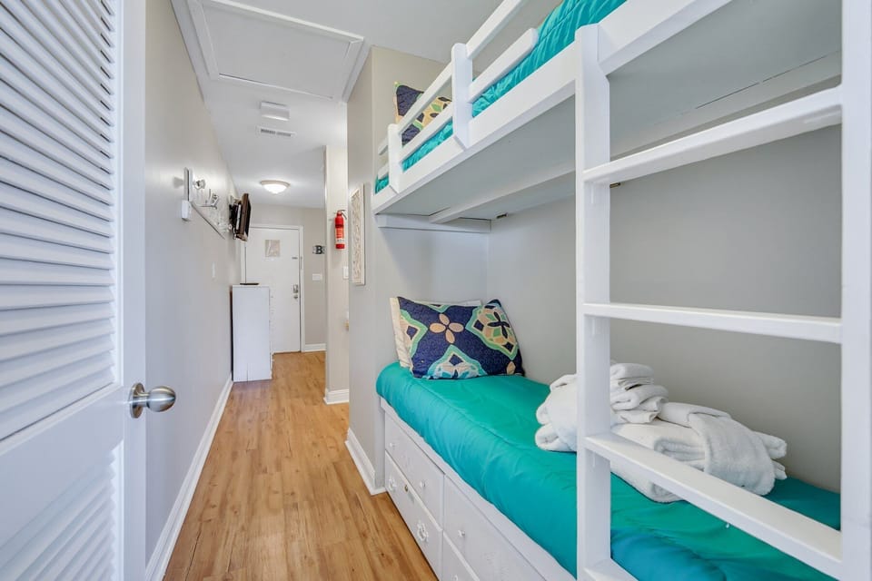Located in Bedroom 1, down the hall are built in bunk beds!