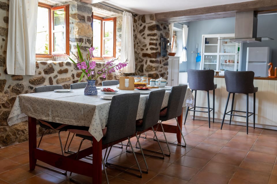 Dining room/kitchen - a sociable area. 