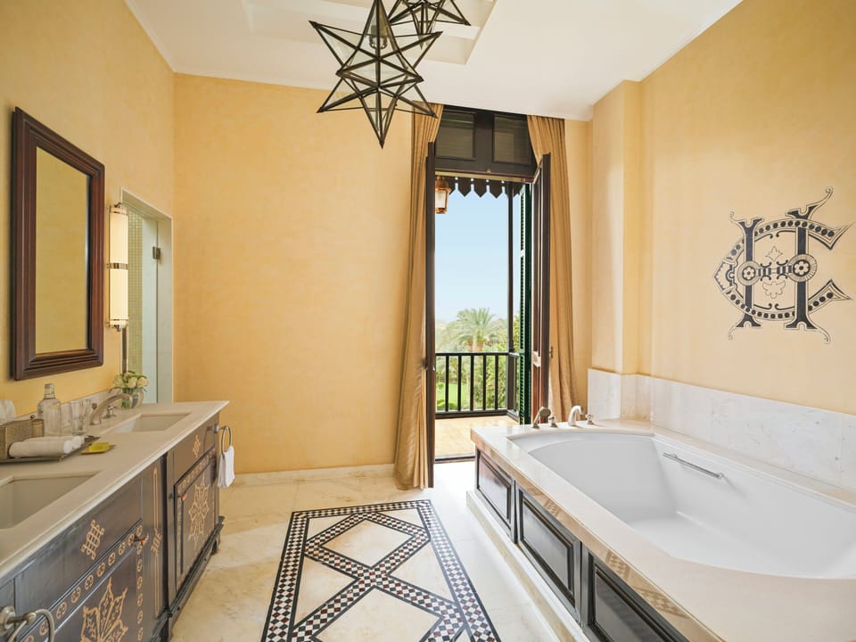 Suite, Garden View (Palace) | Bathroom | Combined shower/tub, eco-friendly toiletries, hair dryer, bathrobes