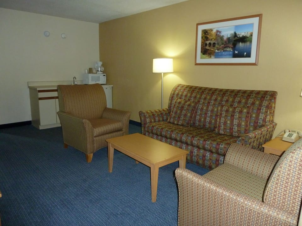 Executive Suite, 1 King Bed with Sofa bed, Non Smoking | Living area | 36-inch flat-screen TV with digital channels