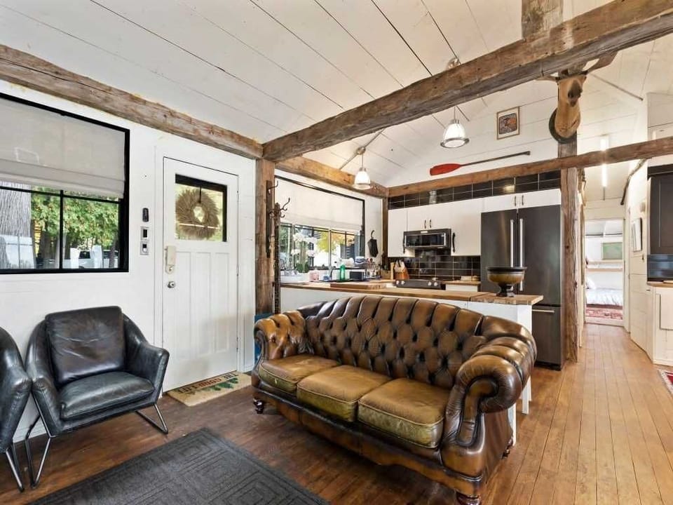 Pristine living room with comfy couches