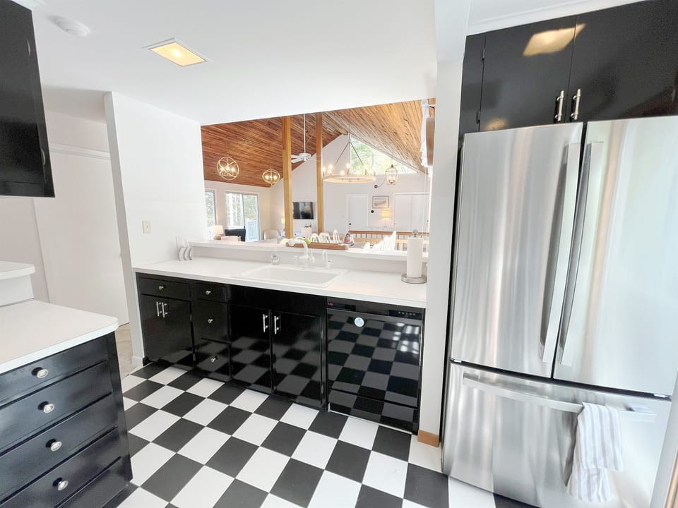 Kitchen open to living space