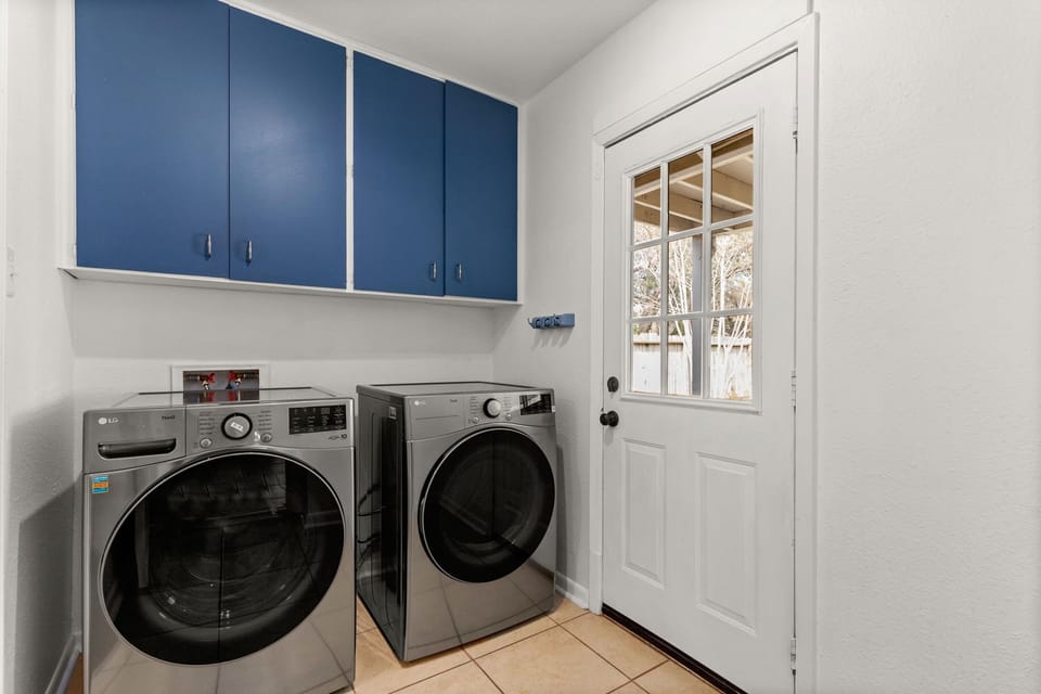 A laundry space to use