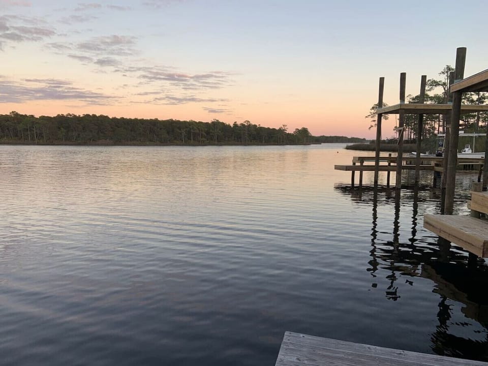 Lake access adjacent to community pool