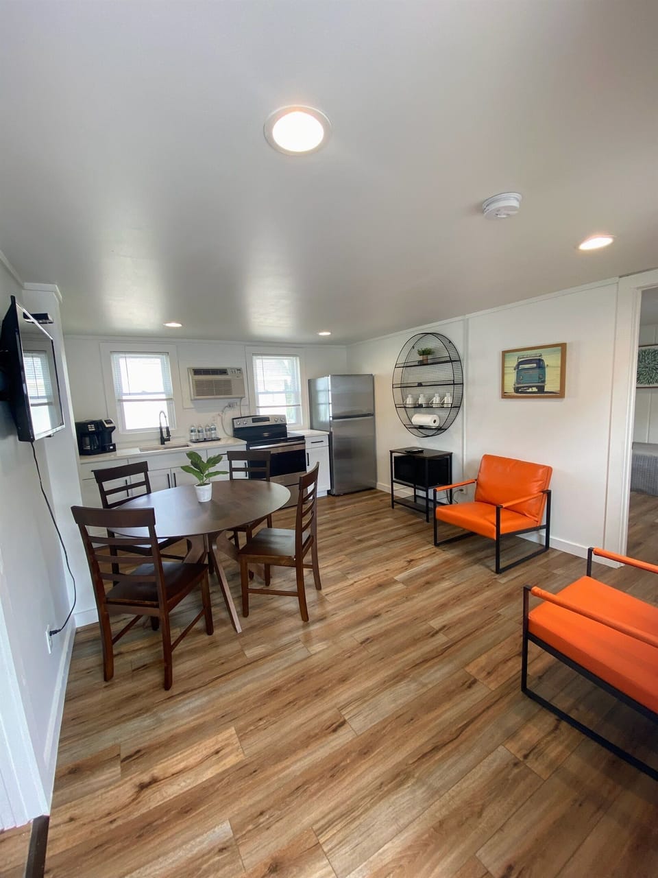 Kitchen and dining area