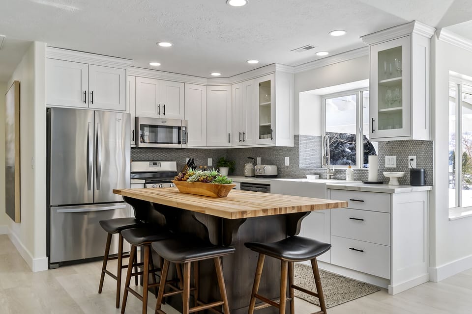 Close up of kitchen 