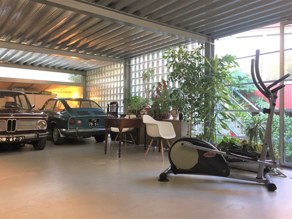 Parking for your car and gym machine for you 