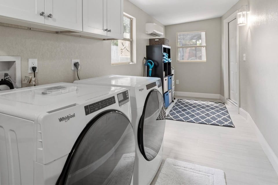 Full size washer and dryer for use during your stay