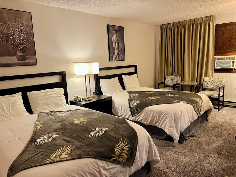 Room, 2 Queen Beds, Non Smoking | Desk, laptop workspace, free WiFi, bed sheets