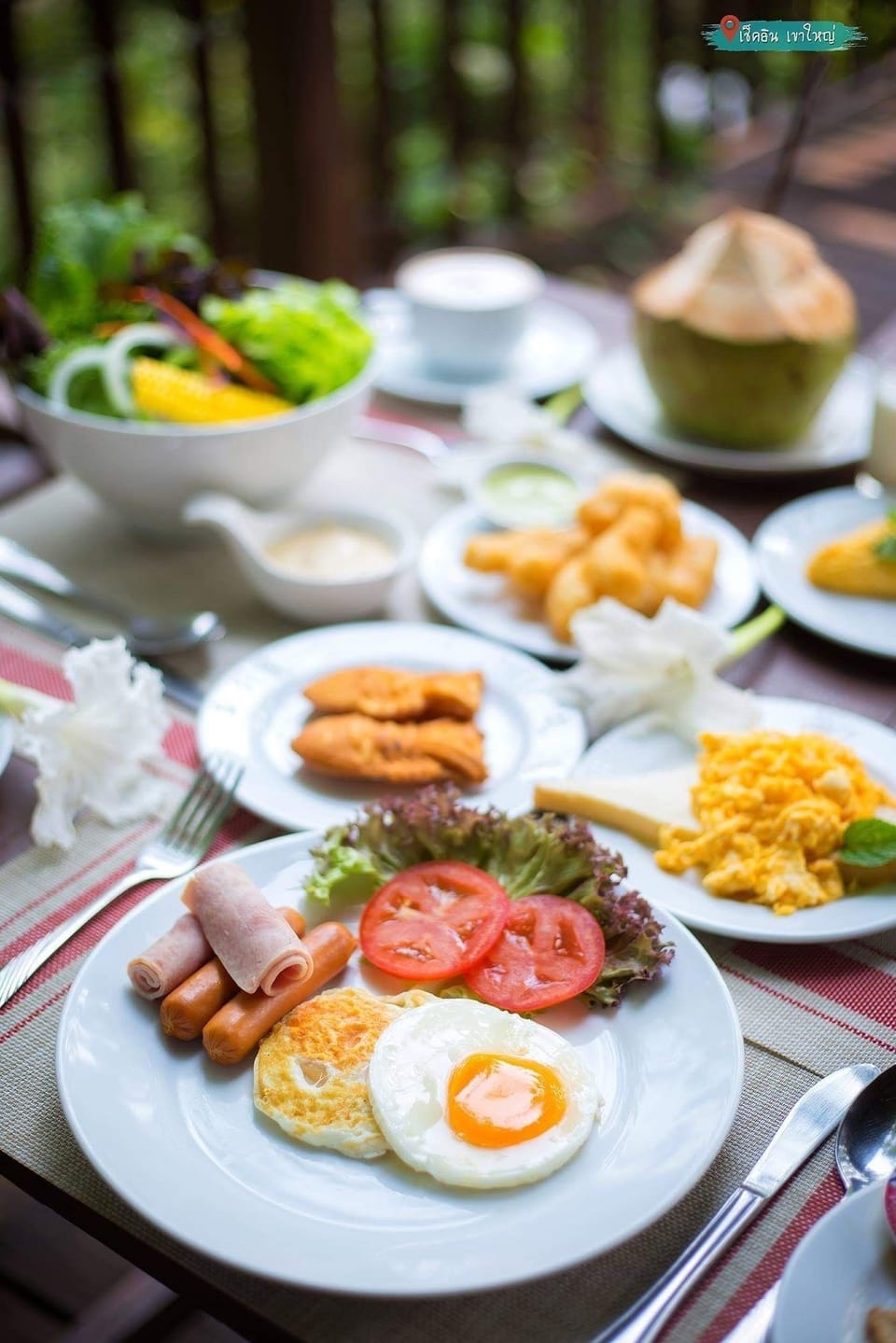 Buffet breakfast for a fee