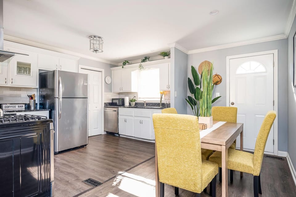 Dining and kitchen