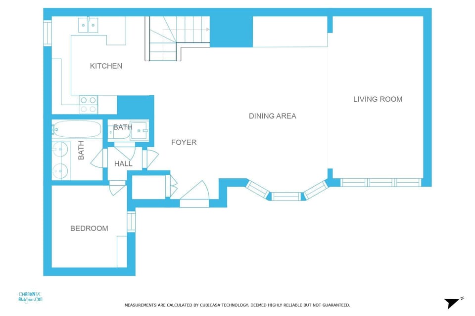Ground floor plan Miremont Apartment