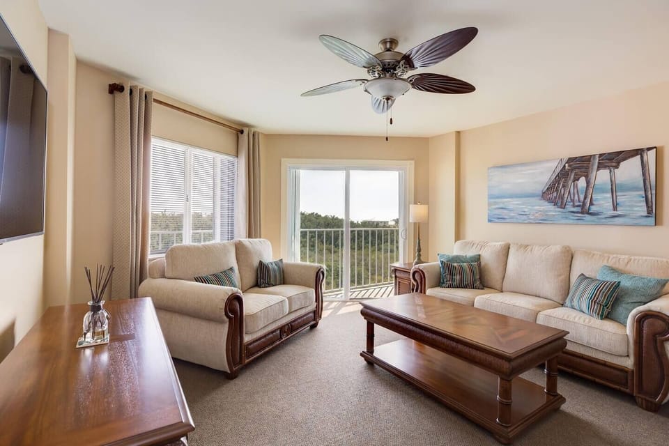 Living room with open living space 