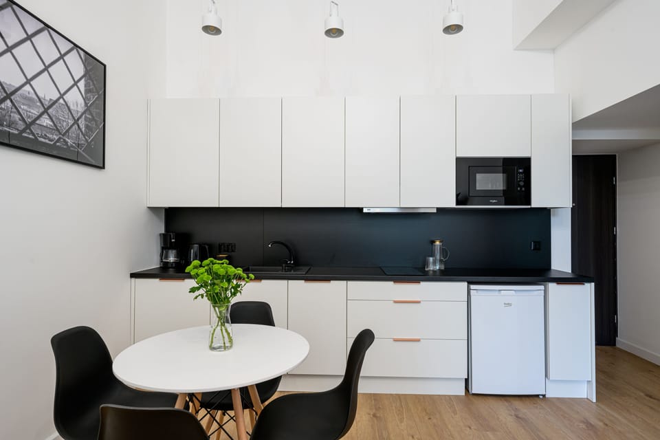 Apartment | Private kitchenette | Mini-fridge, microwave, stovetop, dishwasher