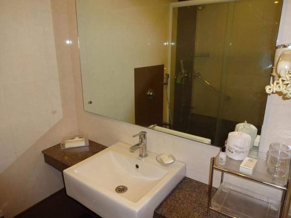 Free toiletries, hair dryer, slippers, towels