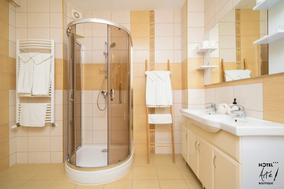 Standard Suite | Bathroom | Free toiletries, hair dryer, towels, toilet paper