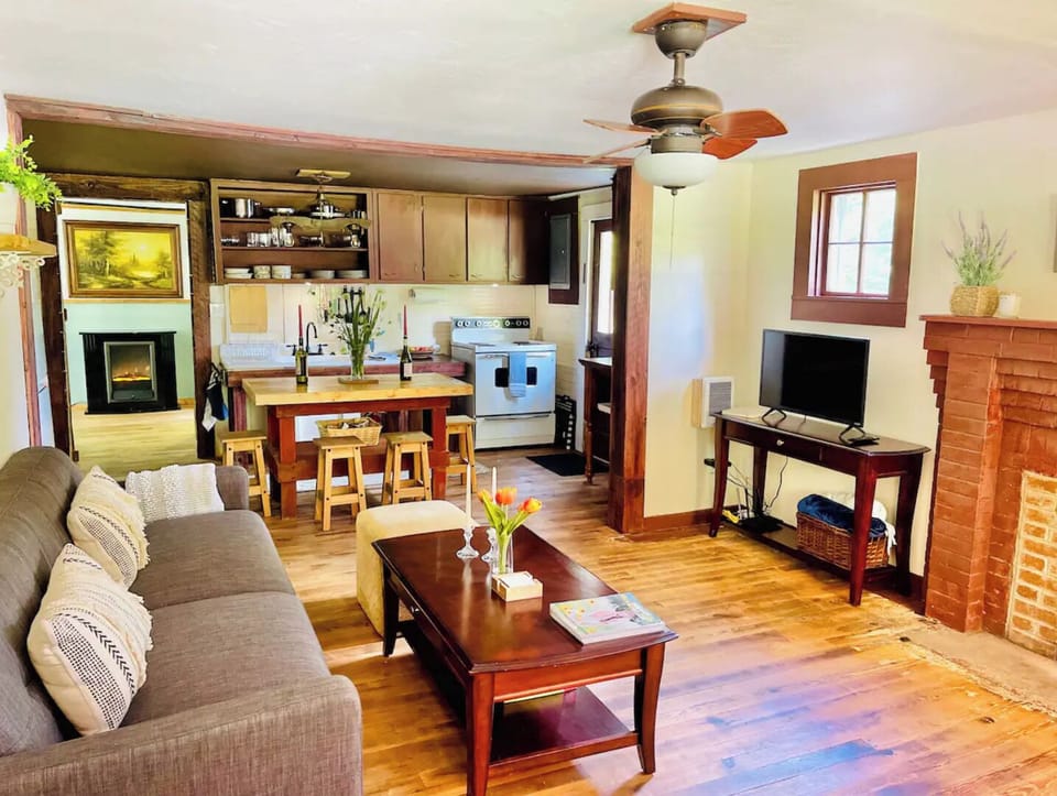 Relax in the cozy living room and watch your favorite show on our Smart TV