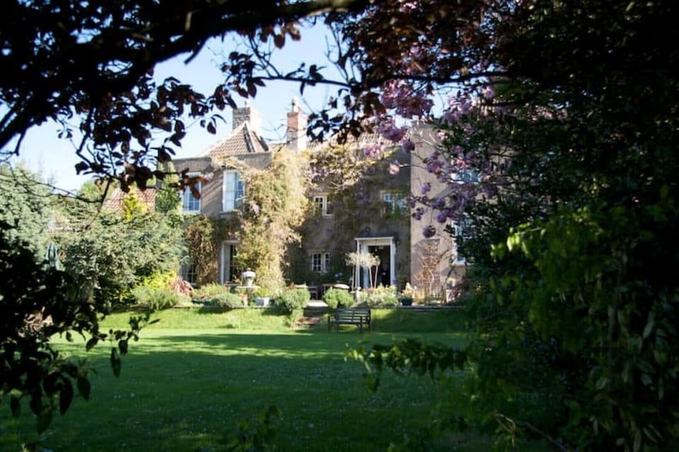 View of house from garden showing Georgian features