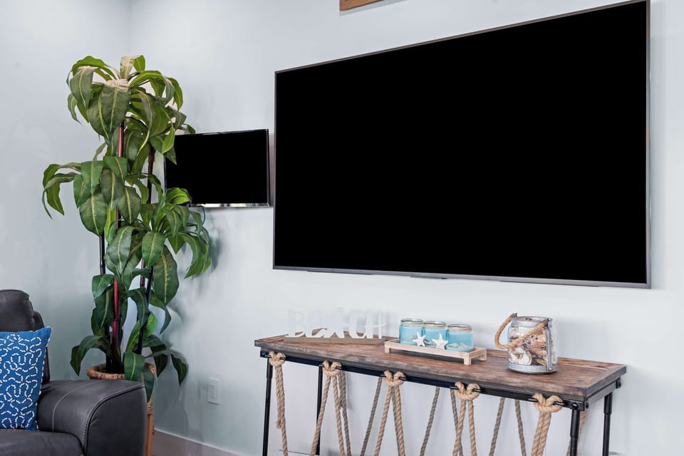 With comfy couches and a big screen TV, you'll feel right at home in this stylish space. Get ready to create lasting memories together!