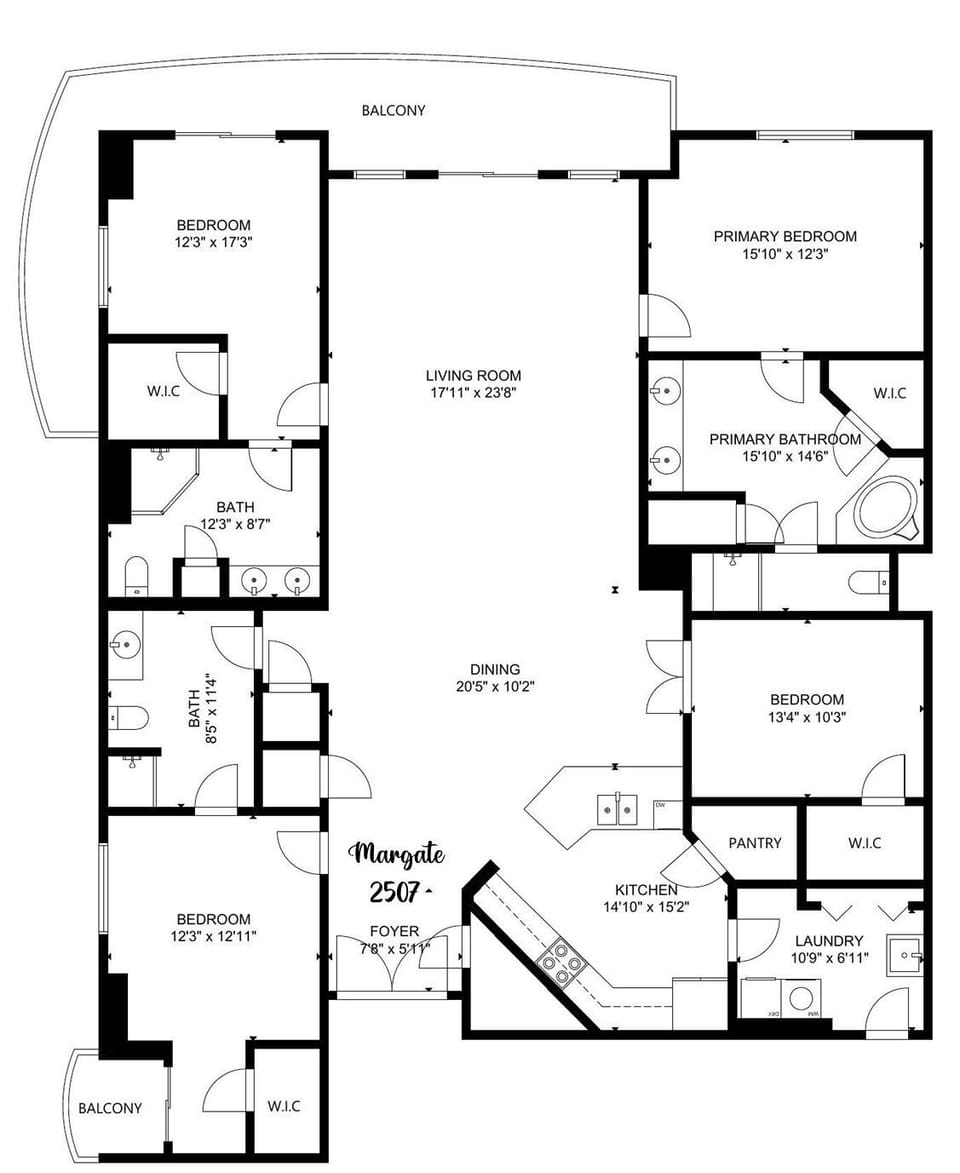 Condo, 4 Bedrooms | Floor plan