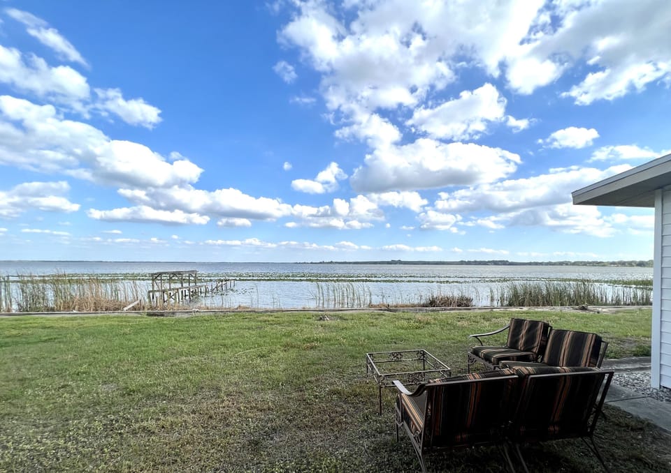 Backyard views are always inviting.
