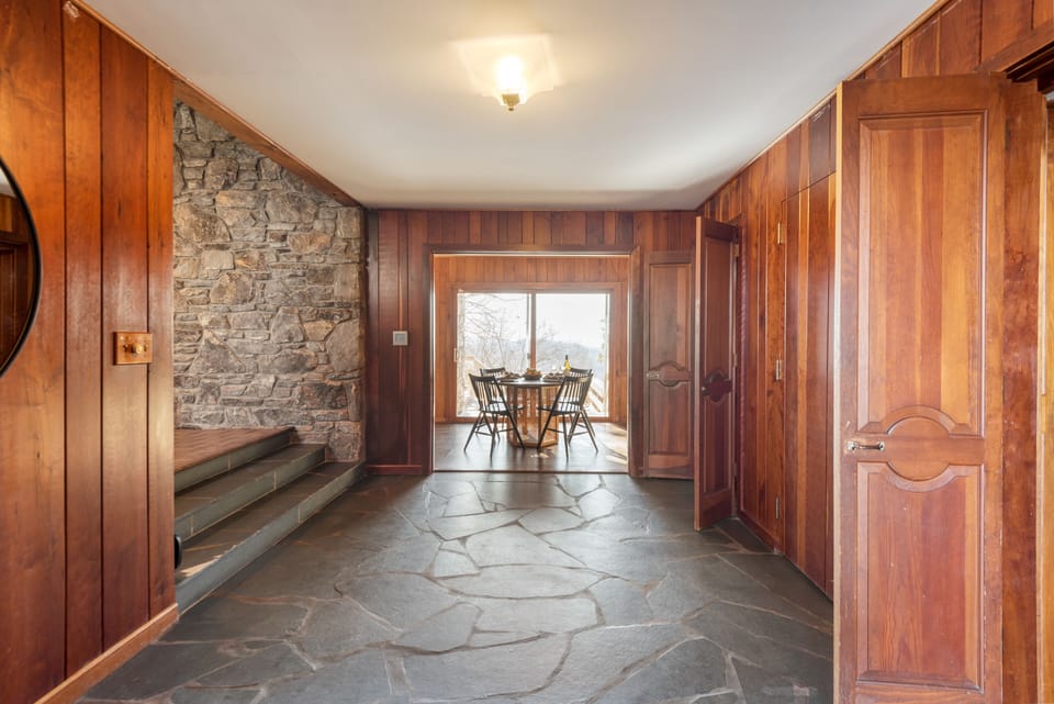 Beautiful stone flooring.