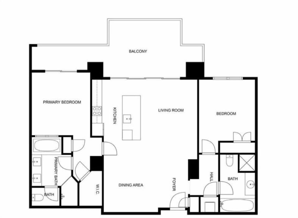 Condo floor plan.