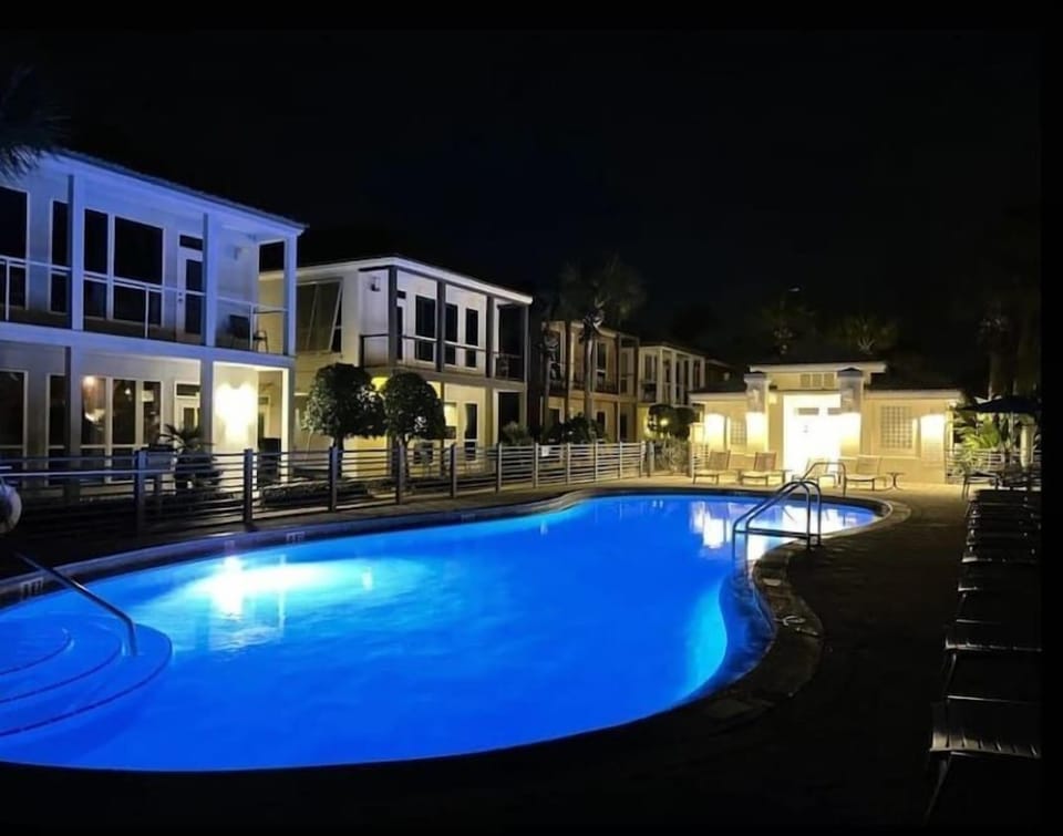 Heated pool from Feb to April located in the middle of the property.