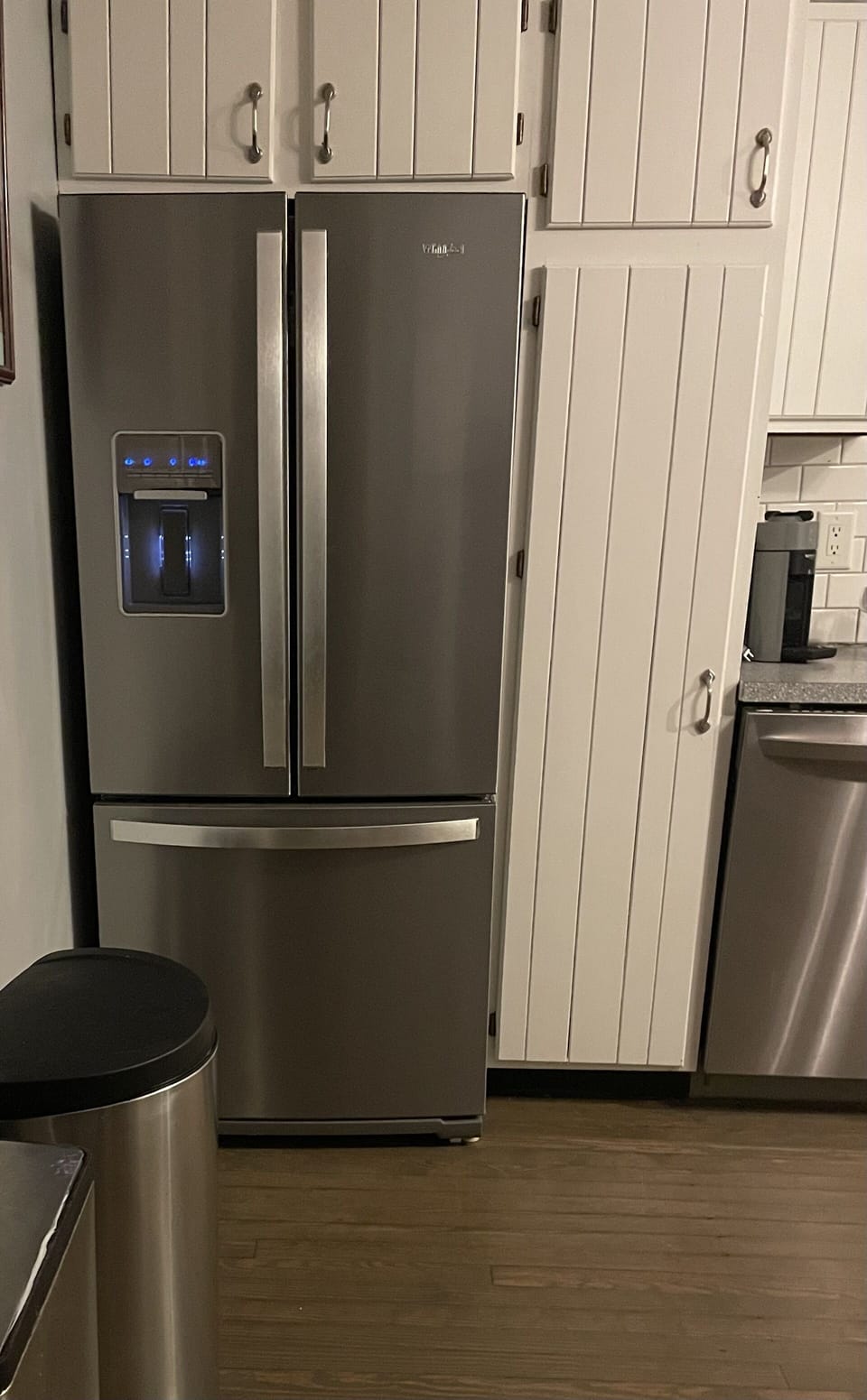 In door chilled water & in freezer ice maker 