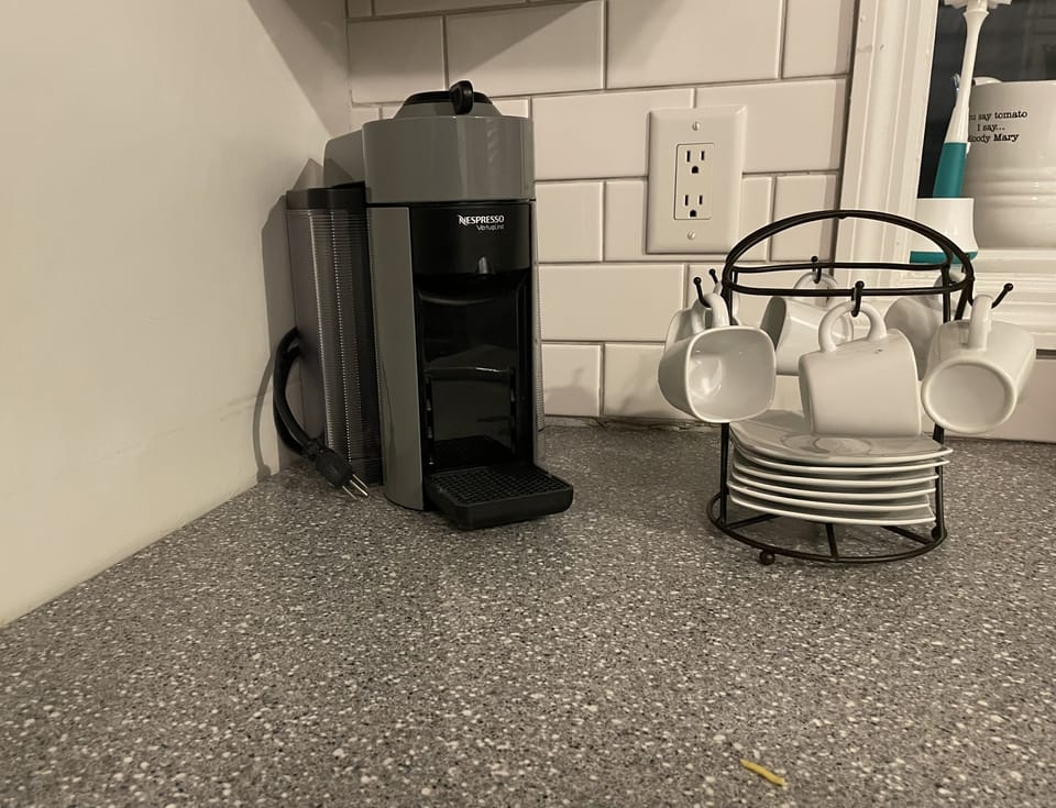 Nespresso machine available 