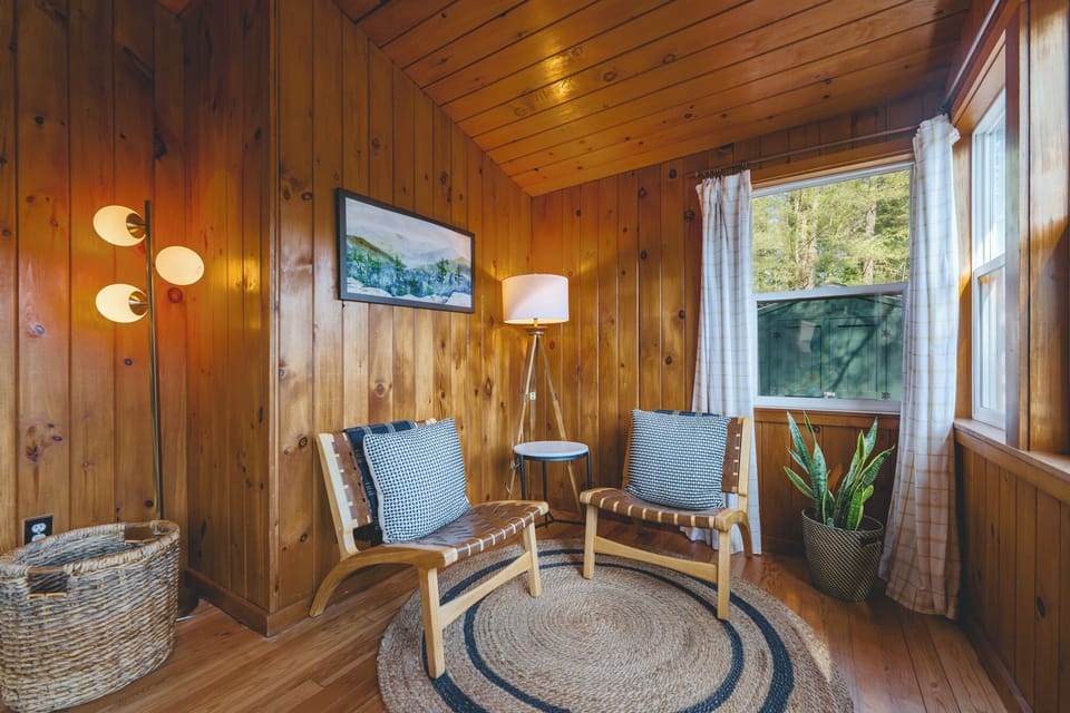 A cozy corner to sit, read and enjoy the view.