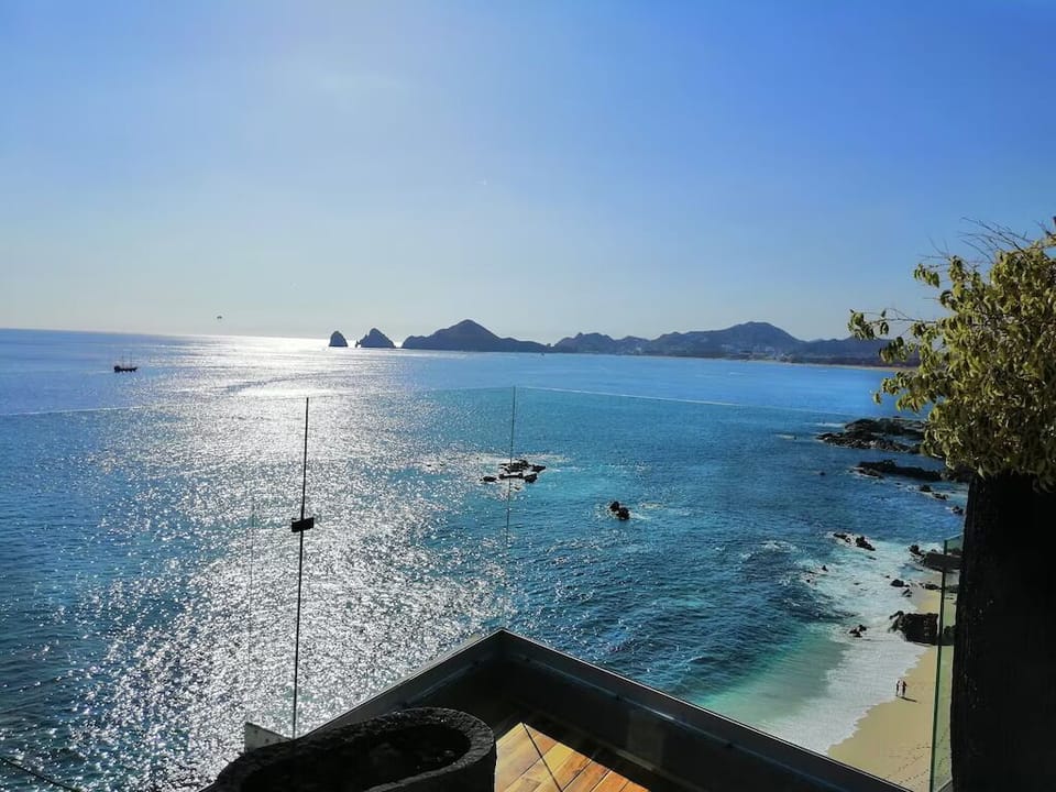 View toward Lands End from Cape Hotel rooftop bar.