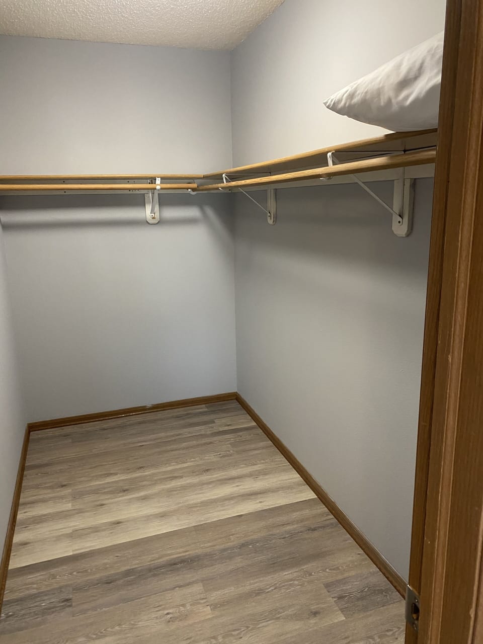 Large walk in closet in bedroom 1.