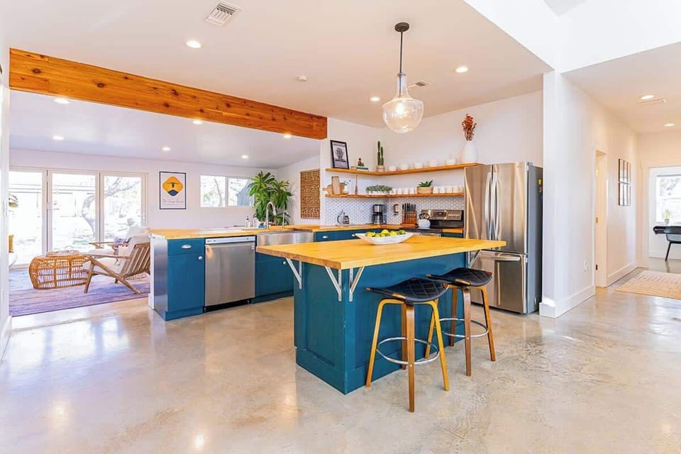 Whip up your favorite meal in the tastefully designed kitchen space