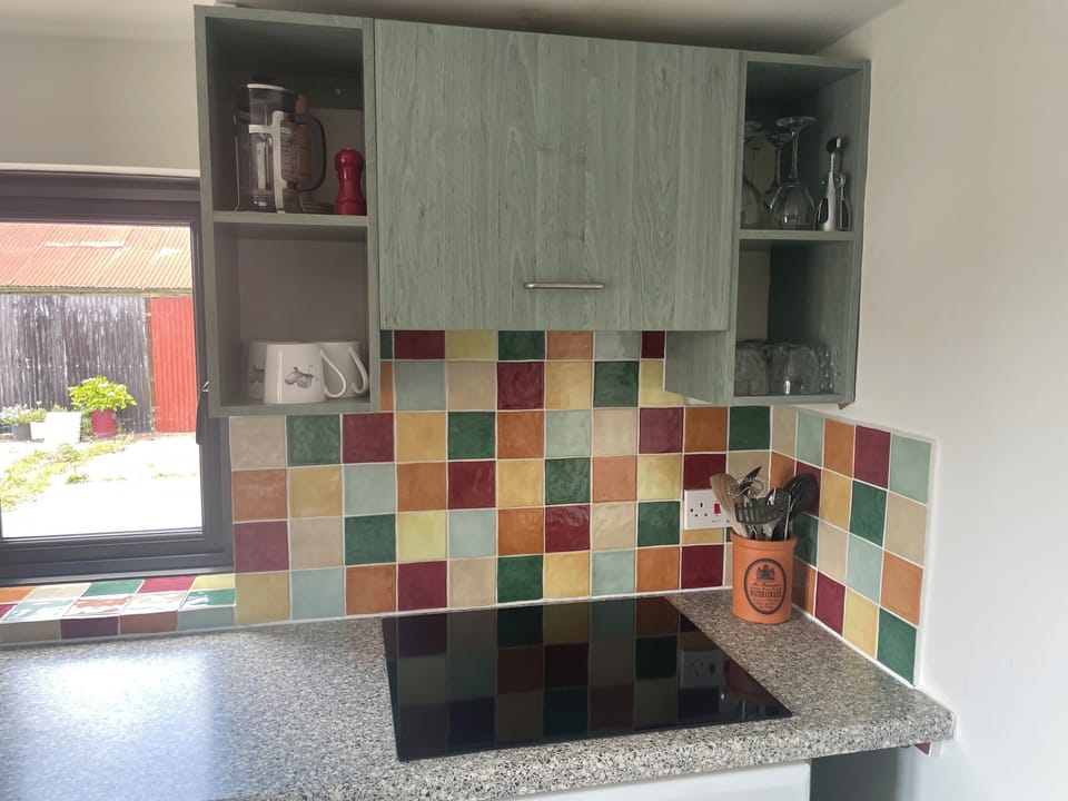 Kitchen with ceramic hob