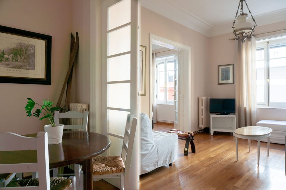 View of living room from the dining area