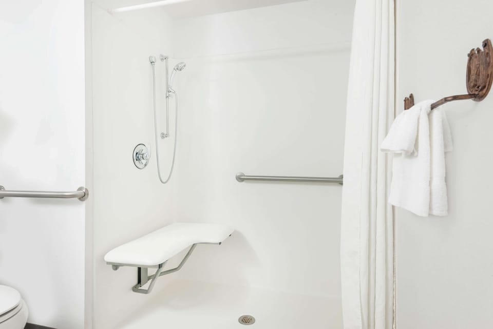 Room, Accessible, Non Smoking | Bathroom | Combined shower/tub, free toiletries, hair dryer, towels