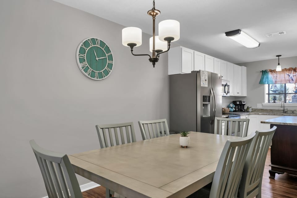 Dining table seats up to 6