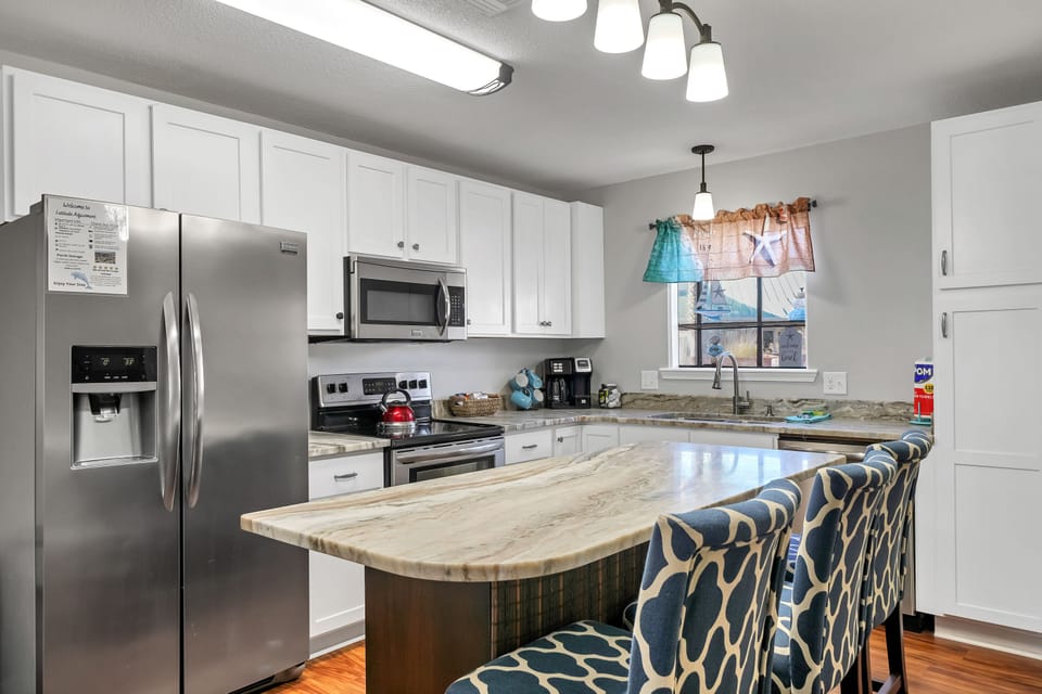 Open kitchen with island and everything you need