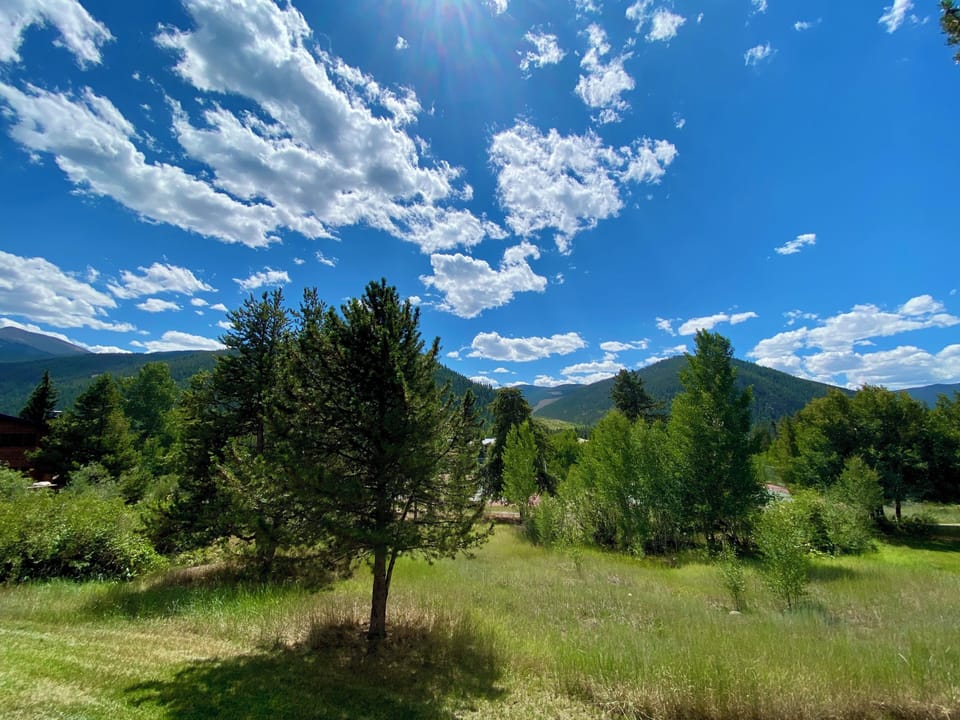 Blue skies and fresh mountain air #summer
