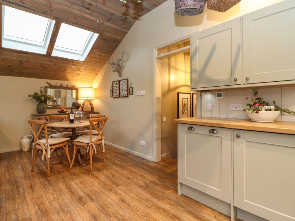 Fridge, dishwasher, electric kettle, toaster