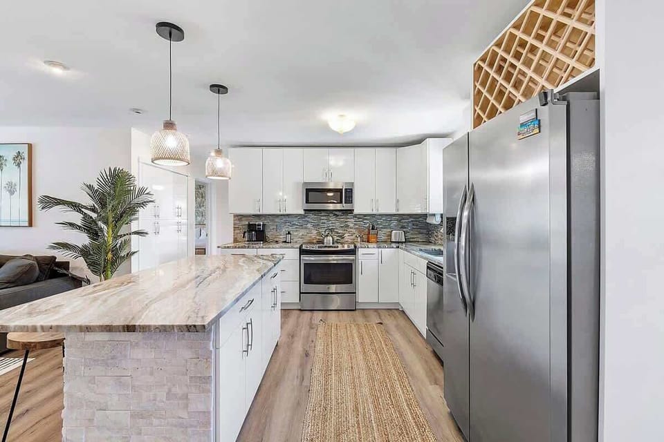 Large kitchen fully equipped for your stay