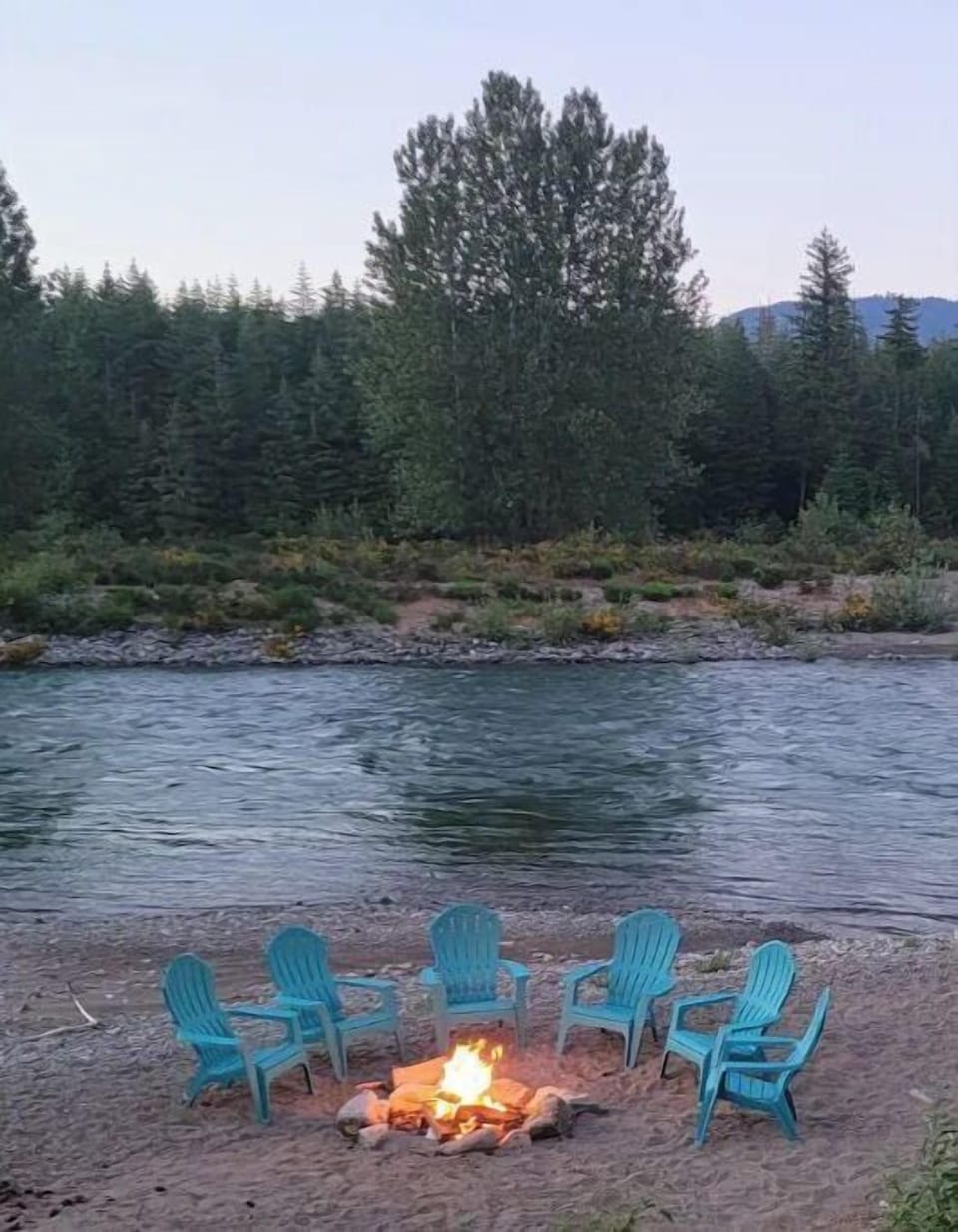 One of 2 fire pits.  