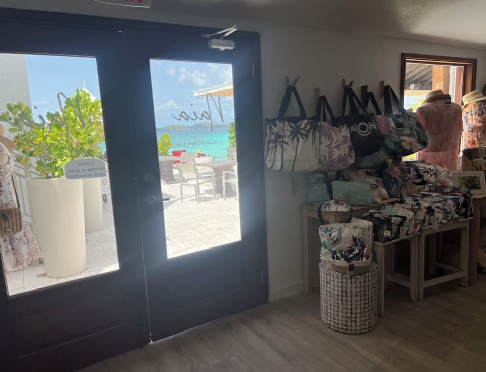 shopping out front