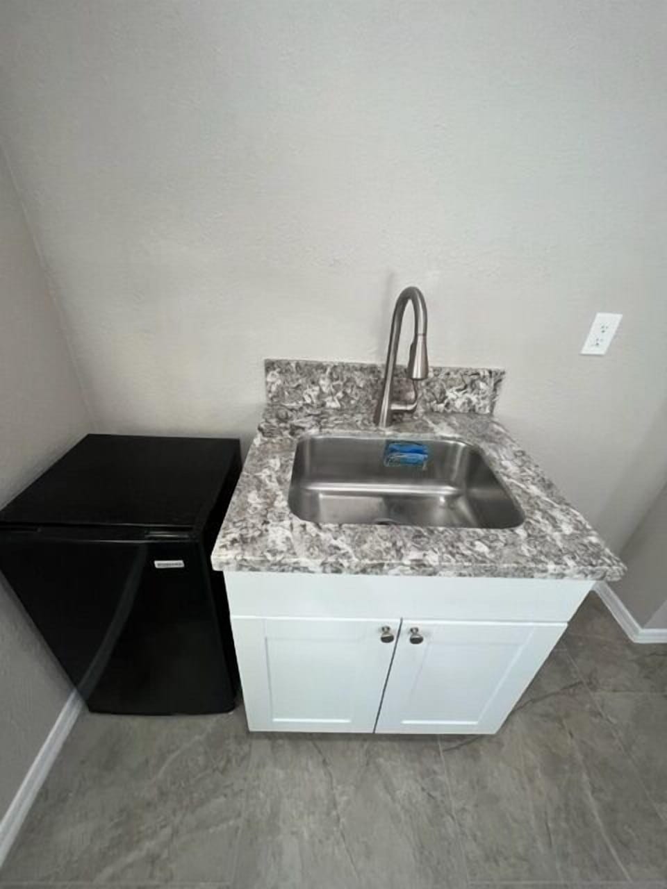 Prep Sink and Refrigerator
