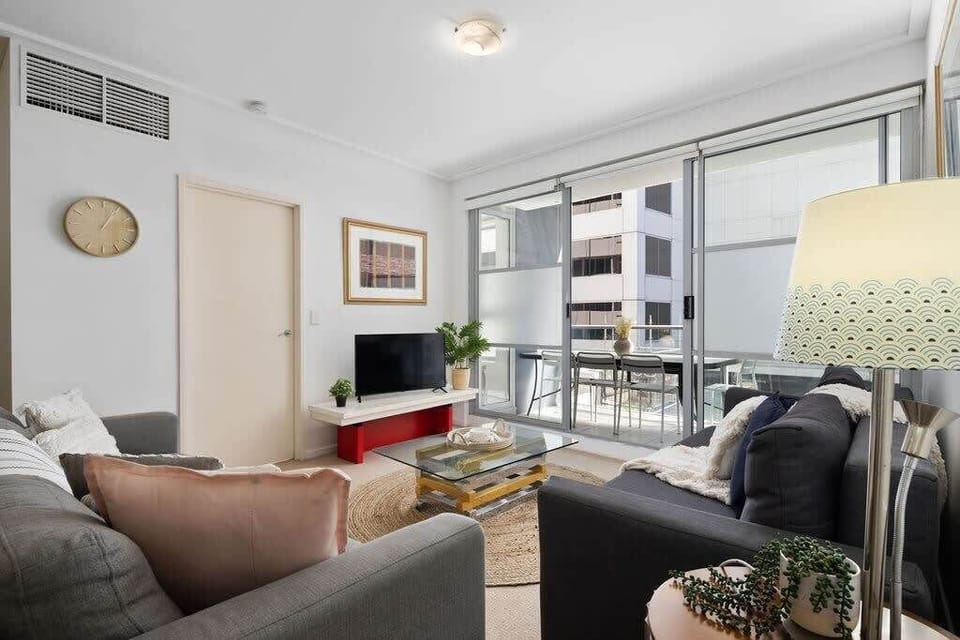 Tastefully furnished living area.