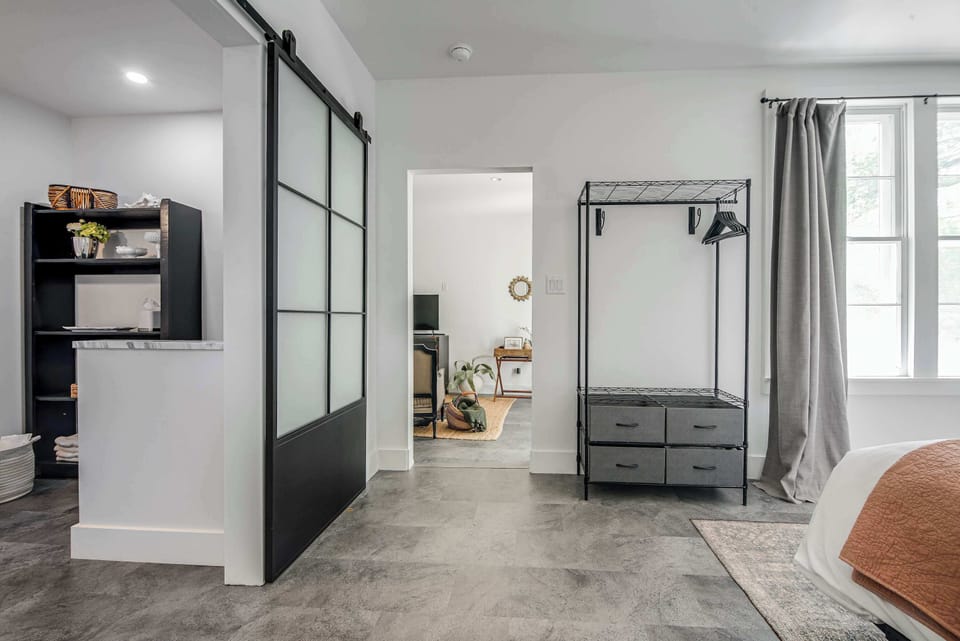 Boutique-style suite with spacious layout and private ensuite bathroom