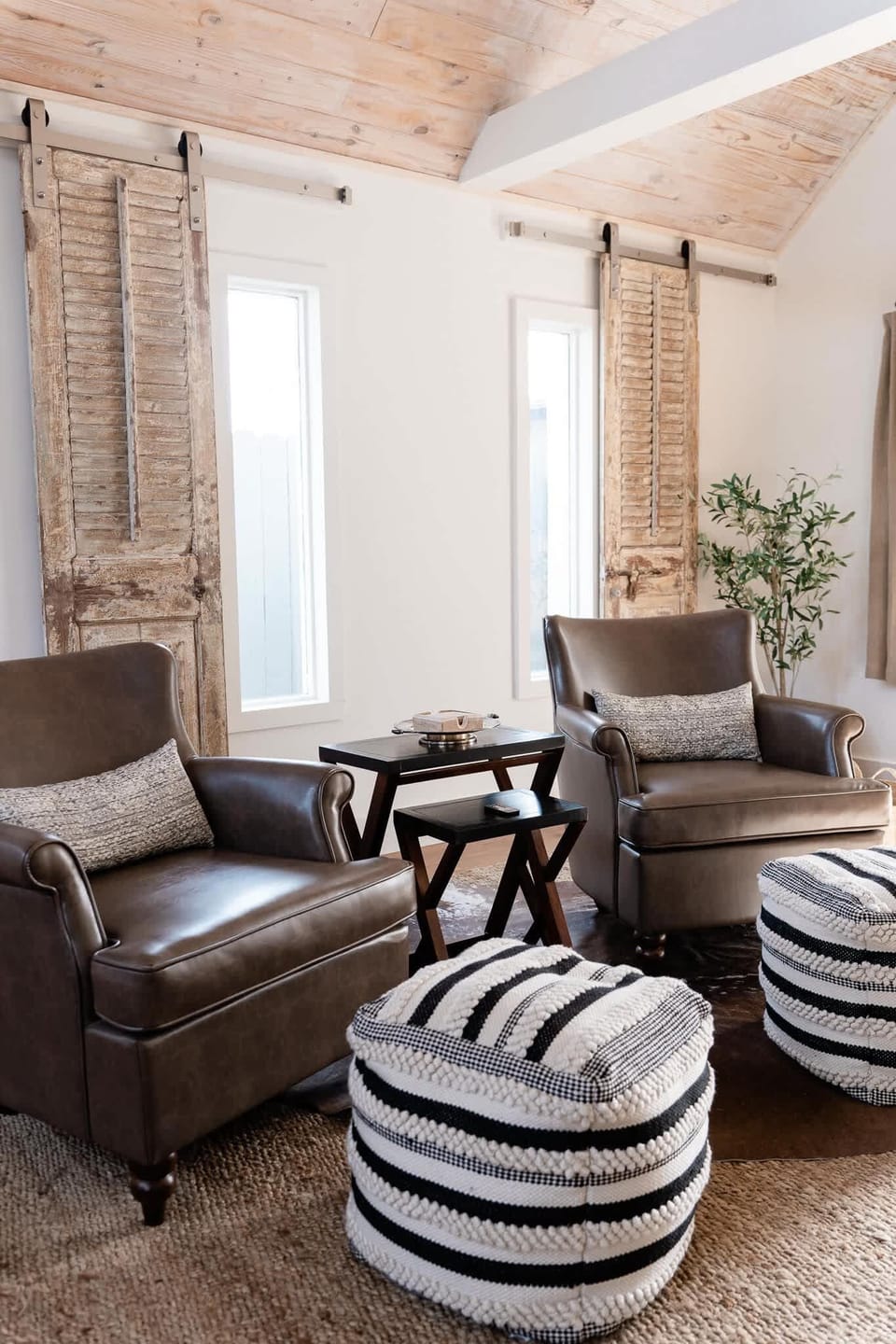 Living room with comfortable chairs