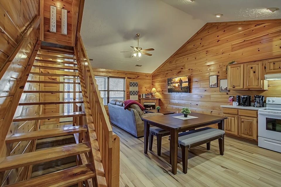 Kitchen and Living room from front entrance