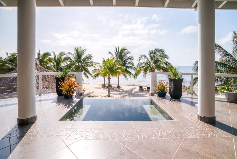 View from covered deck and plunge pool on 2nd floor